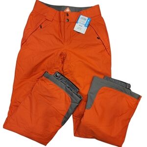 Sz XS NWT Womens Columbia Waterproof Omni-Tech Orange Snow Pants